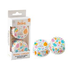 Picture of EASTER BAKING CUPS X 36 PIECES 50 X 32 MM EASTER EGGS DESIGN